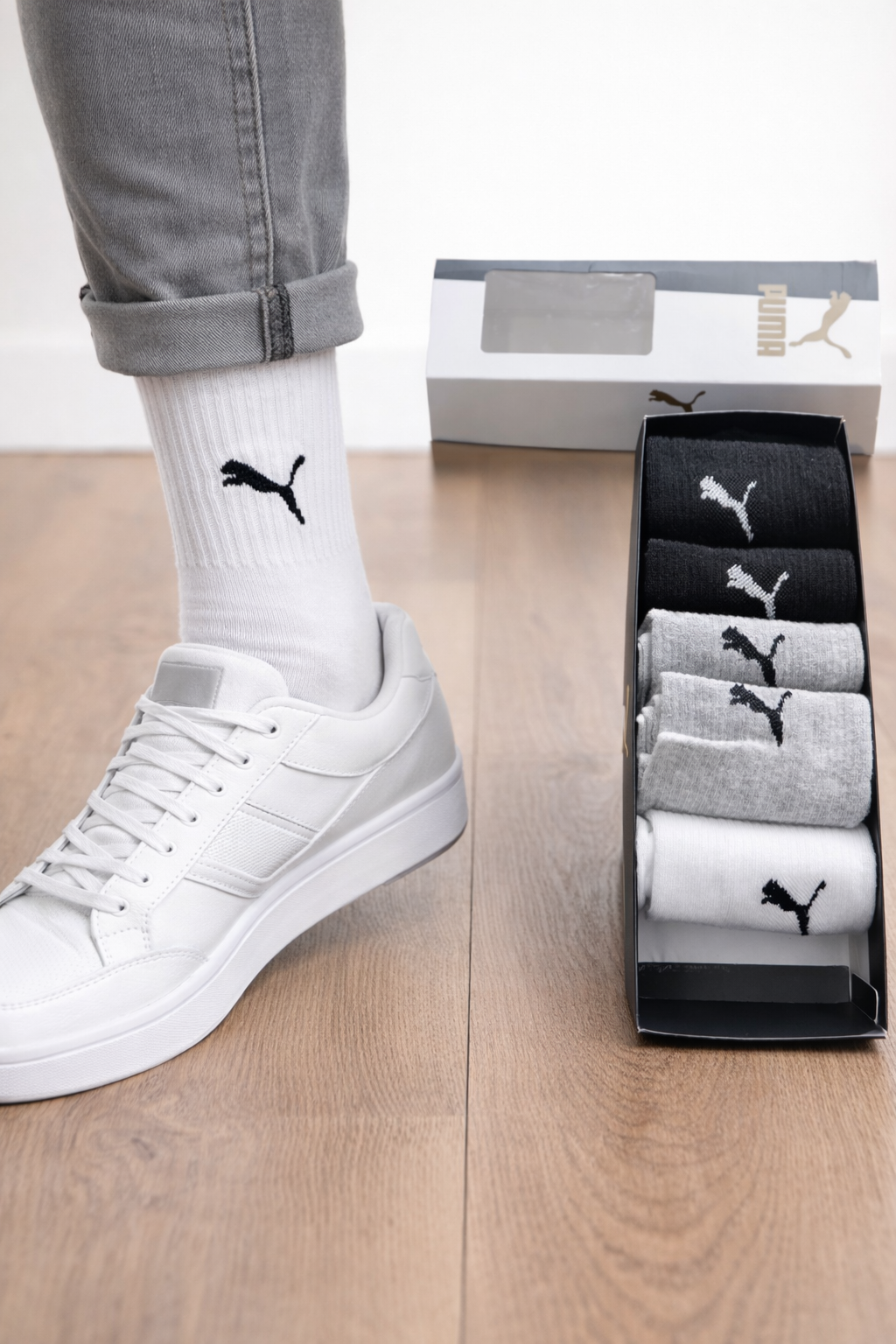 Puma Unisex Uzun 6'lı Çorap