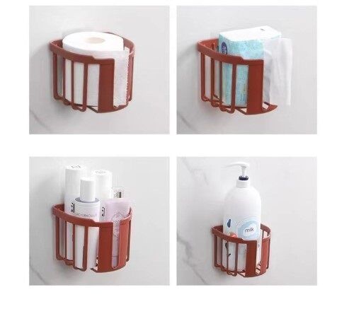 Yapışkanlı Çok Fonksiyonlu Banyo Organizeri BEYAZ