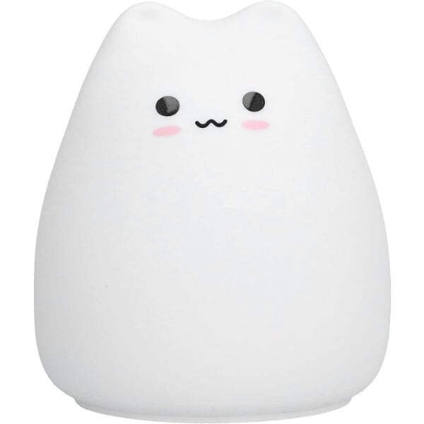 Kedi Tasarımlı Renk Değiştirebilen Dokunmatik Gece Lambası