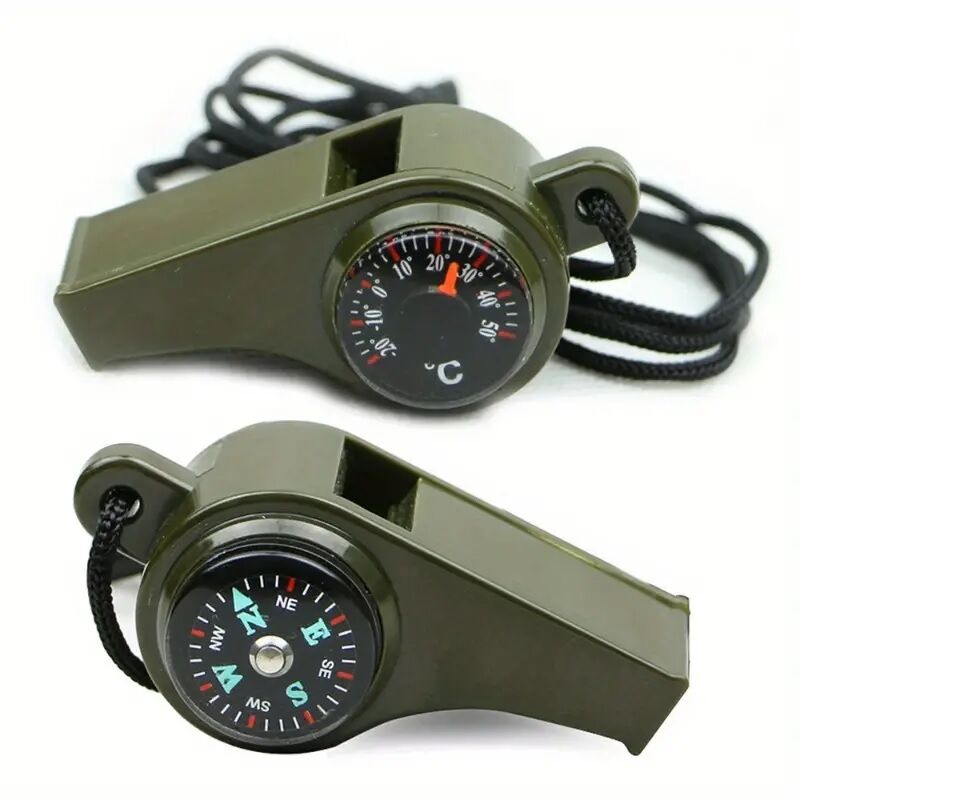 Pusulalı Çok Fonksiyonlu Acil Durum Düdüğü