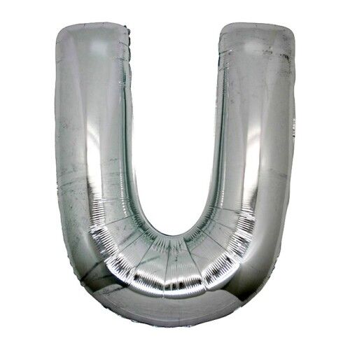 U Harf Folyo Balon Gümüş Renk 40 inç