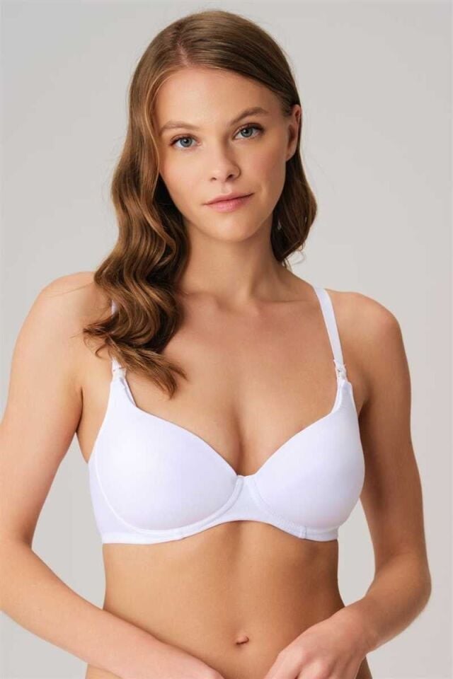 Kadın Balensiz Lohusa Önden Açılan Yumuşak Süngerli Emzirme Sütyeni (3632)