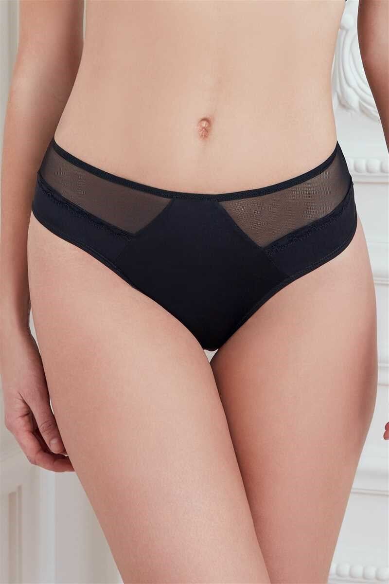 Kadın Mikro Kumaş Tüllü Slip (2779)