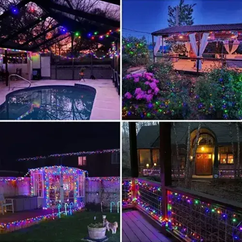 11m 100 LED Solar RGB Işık