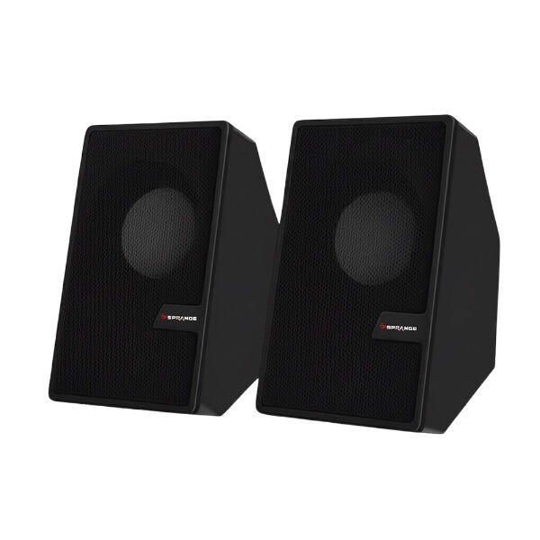 Siyah USB 2.0 + 3.5mm USB Hoparlör