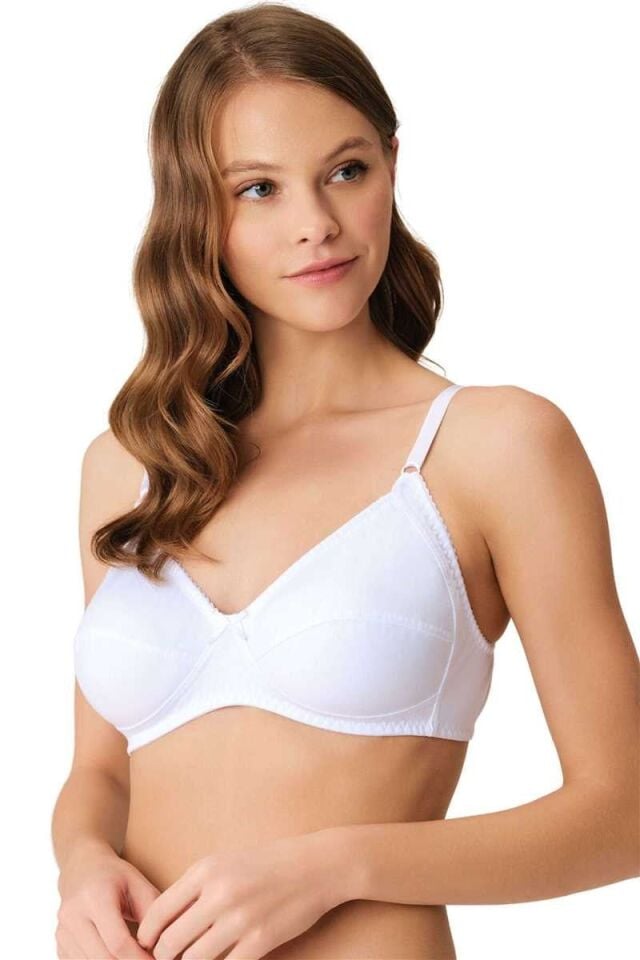Kadın Pamuklu Balensiz Desteksiz Toparlayıcı Klasik Sütyen (0512)