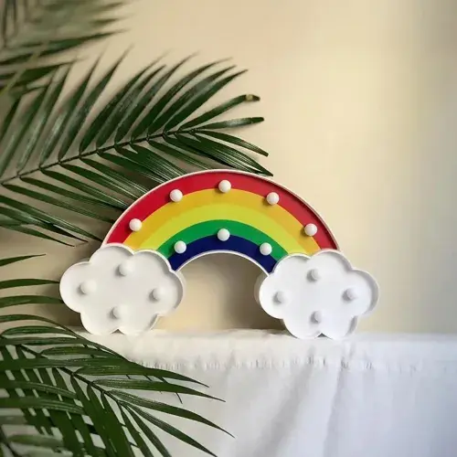 Led Işıklı Gökkuşağı Gece Lambası