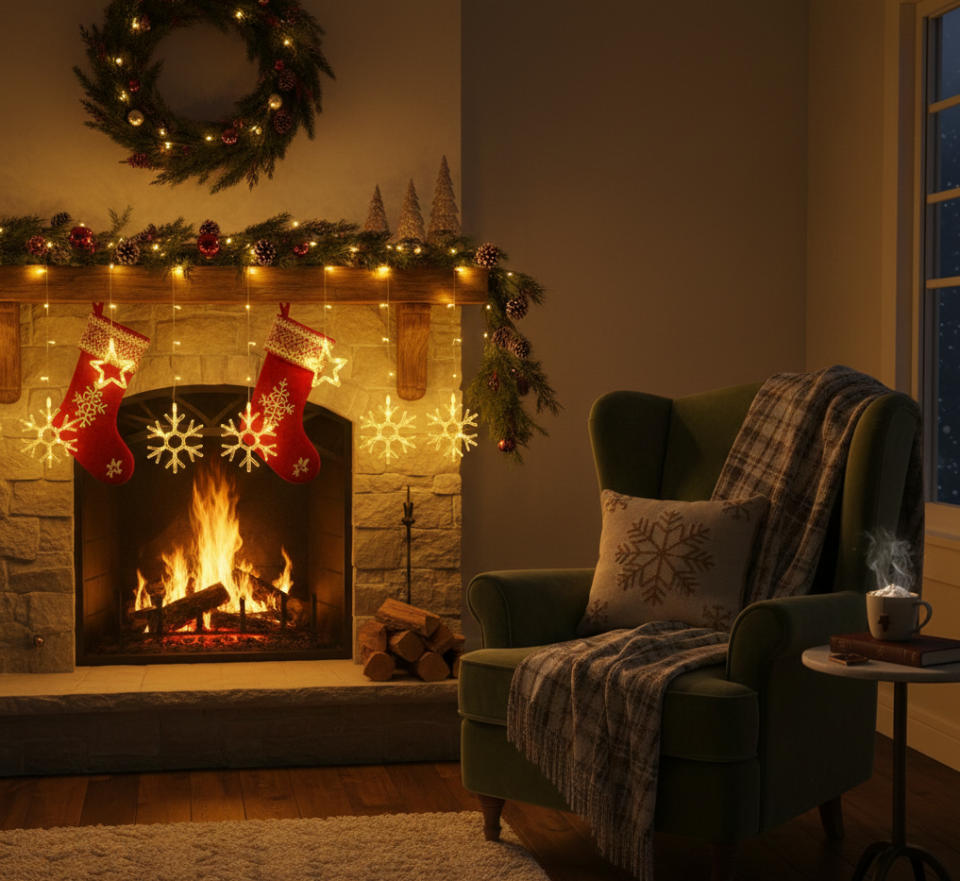 Kar Tanesi Perde Led