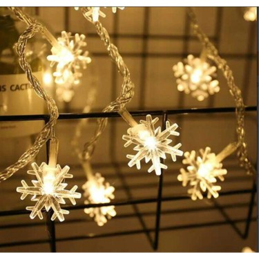 Kar Tanesi Pilli Led Gün Işığı 5m