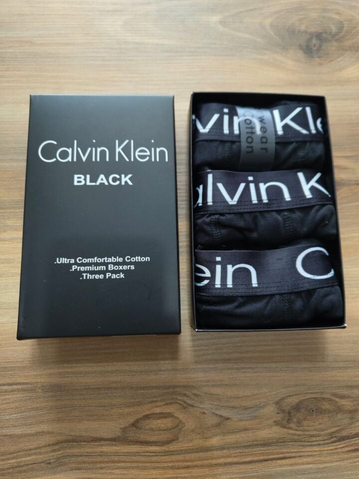 Calvin Klein Siyah Bantlı Premium Boxer