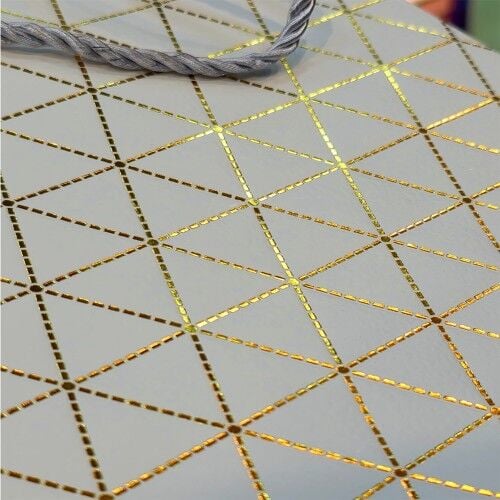 Büyük Boy Beyaz Desenli Hediye Çantası