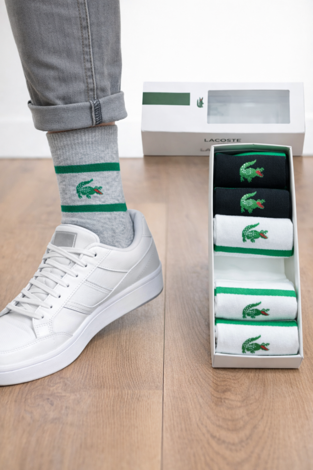 Lacoste Unisex Uzun  6'lı Çorap