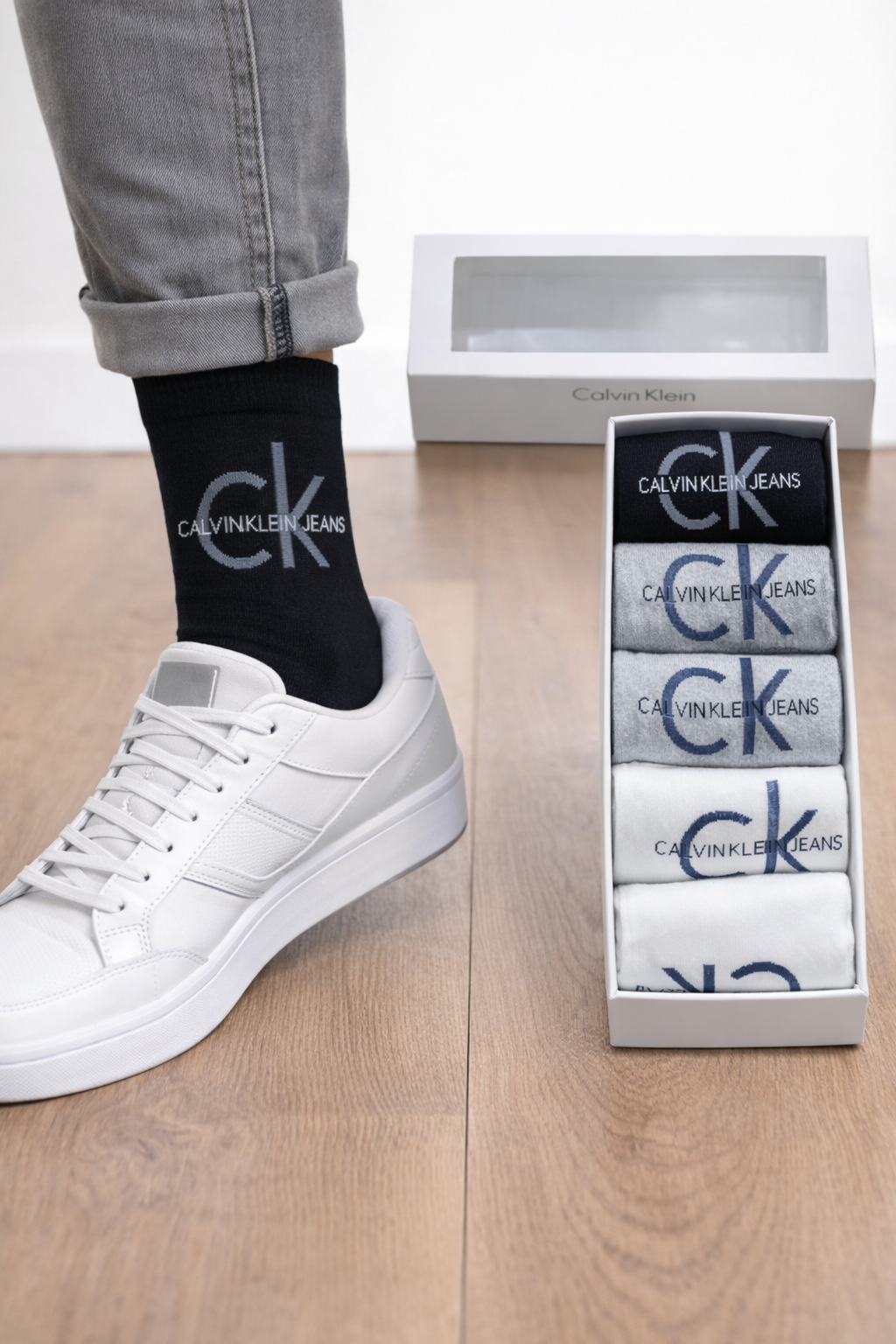 Calvin Klein Unisex Uzun 6'lı Çorap