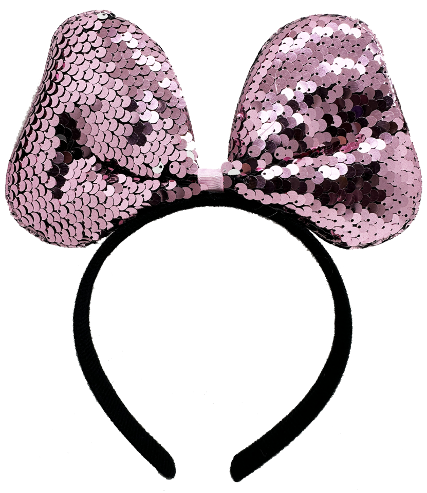 Renk Değiştiren Pullu Fiyonk Parti Tacı Pembe Gümüş