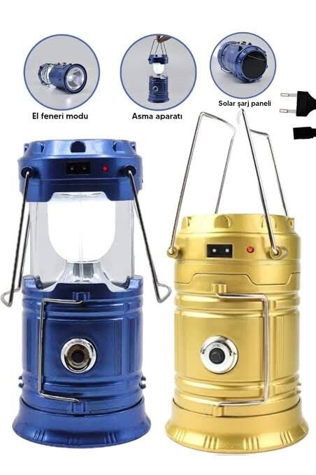 Güneş Enerjili Çok Fonksiyonlu Kamp Feneri