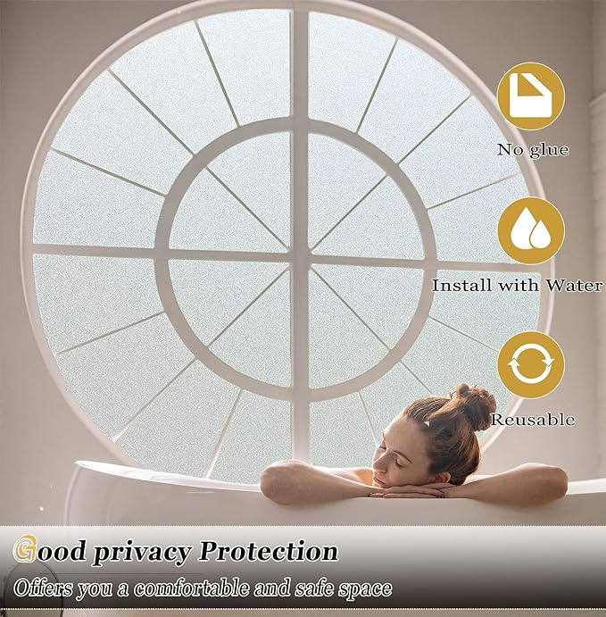 UV Engelleyici Buzlu Cam Filmi 3 Metre x 45 Cm.