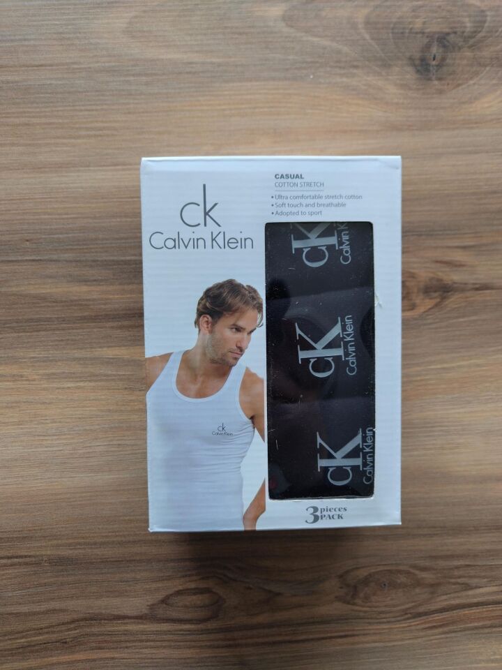 Calvin Klein  Erkek Atlet 3'lü Siyah