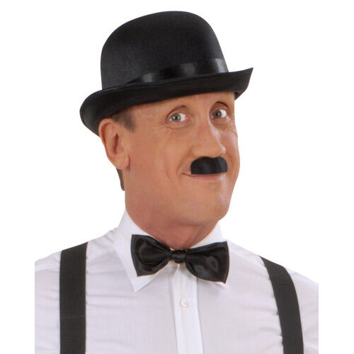 Charlie Chaplin Stil Yetişkin Şapkası – Siyah Melon Parti Şapkası