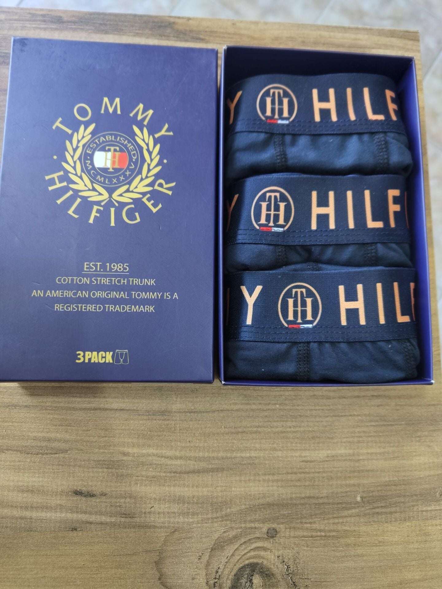Tommy Hilfiger Lacivert Premium Boxer