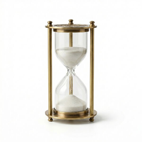 Dekoratif Cam Kum Saati 7x16 cm