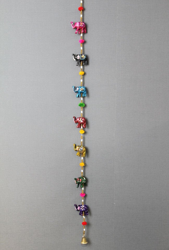 7'li Asmalı Aynalı Fil - Model 1