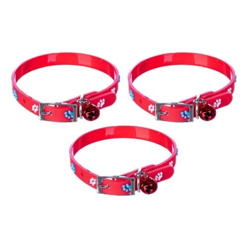 Pati Figürlü Ayarlanabilir Silikon Kedi Tasması