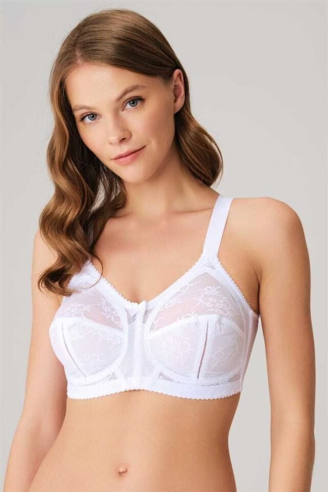 Kadın Balensiz Desteksiz Dolgusuz Toparlayıcı Dantelli Küçültücü Sütyen (3717)