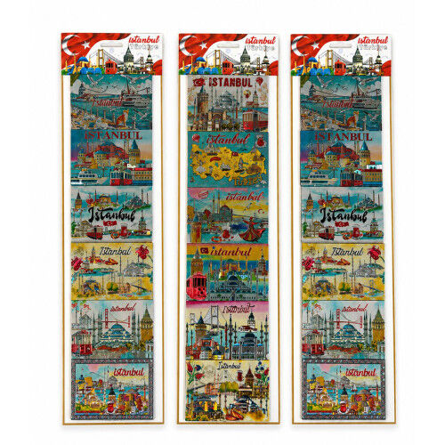 İstanbul Temalı Silikon Buzdolapı Süsü Magnet 6'Lı Set
