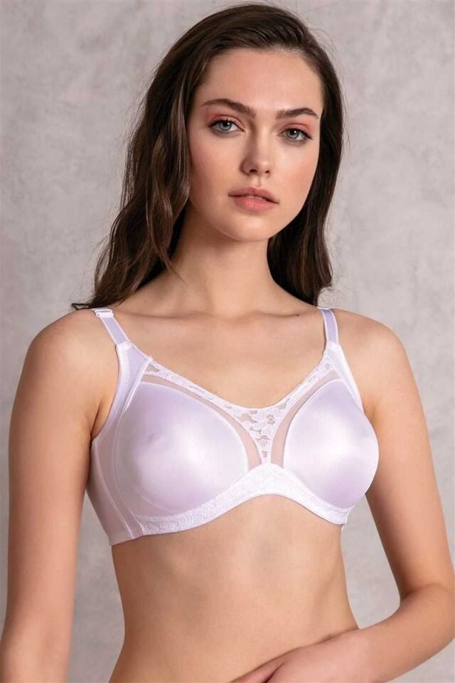 Kadın Balensiz Desteksiz Dolgusuz Toparlayıcı Dantelli Küçültücü Sütyen (3705)