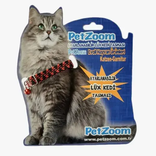 PetZoom Ayarlanabilir Lüks Kedi Tasması