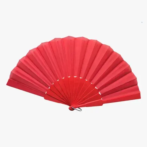 Plastik Kumaş Yelpaze 12'li Kırmızı
