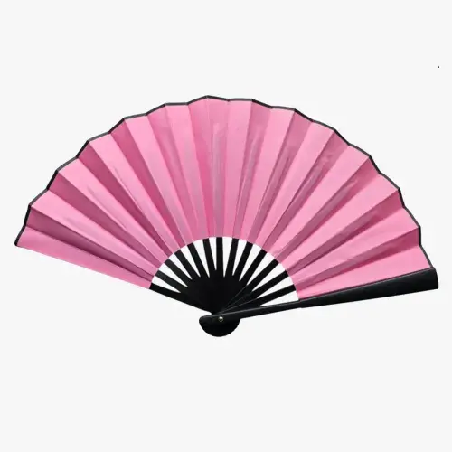 Plastik Kumaş Yelpaze 12'li Pembe