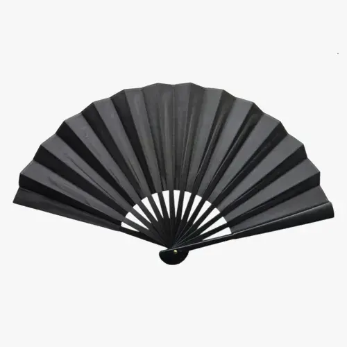 Plastik Kumaş Yelpaze 12'li Siyah