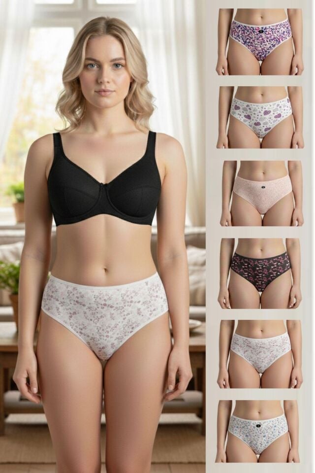 7 Lİ DESENLİ BATO KÜLOT KADIN