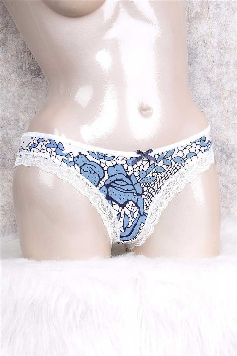 Kadın Viskon Kumaş Desenli Slip (2736)