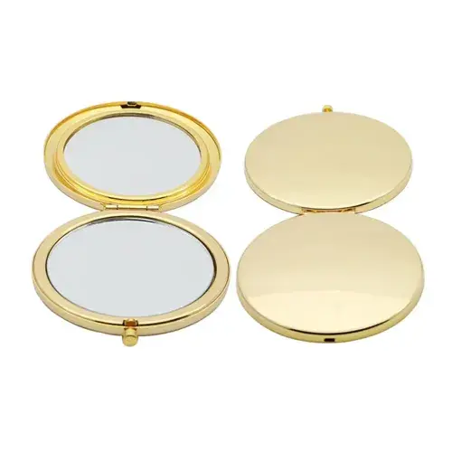 Promosyon Yuvarlak Cep Aynası Gold Renk