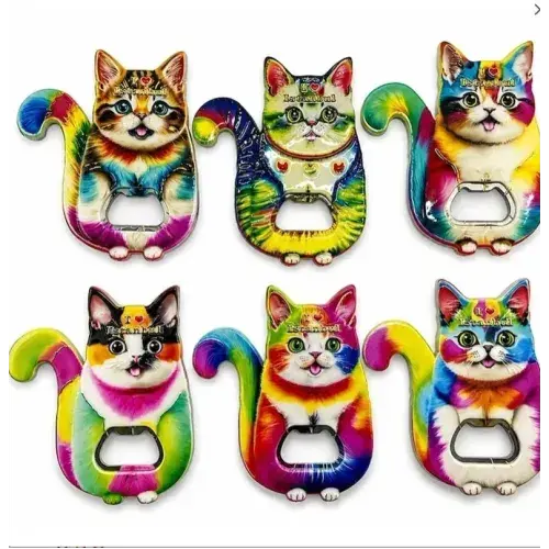 Kedi Tasarımı İstanbul Temalı Buzdolapı Süsü Magnet
