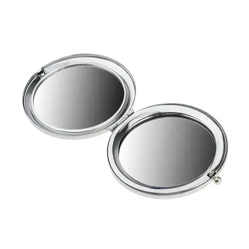 Promosyon Yuvarlak Cep Aynası Gümüş Renk