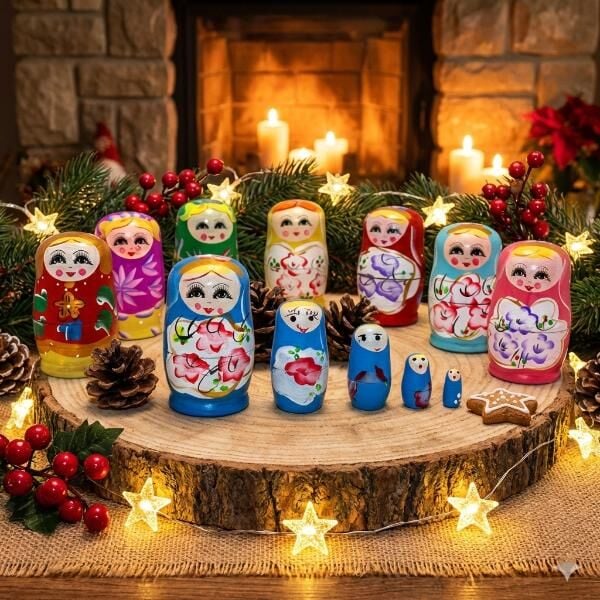 5'li Ahşap Matruşka