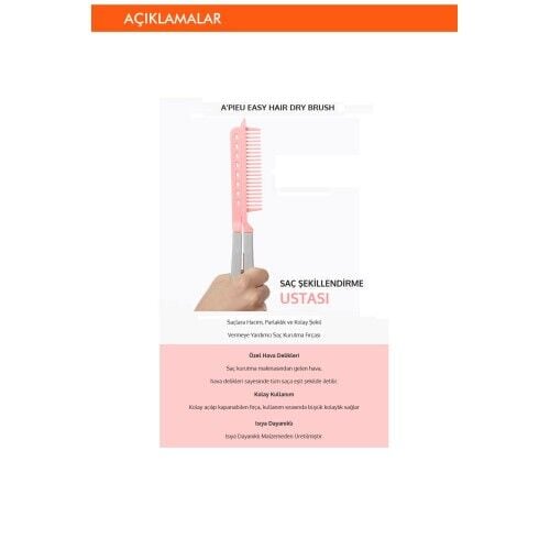 Saçlara Hacim Veren Kolay Şekillendirme Fırçası