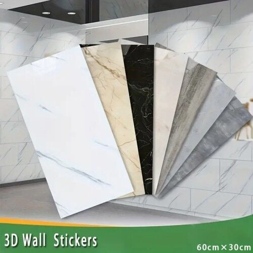 Sarı Mermer Desenli Alüminyum Duvar Sticker