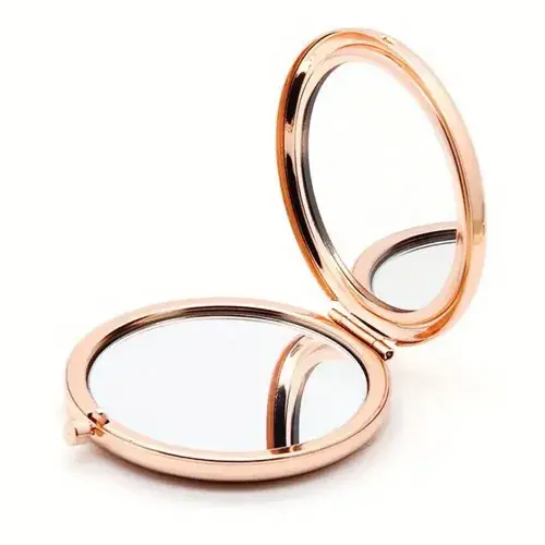 Promosyon Yuvarlak Cep Aynası Rose Renk