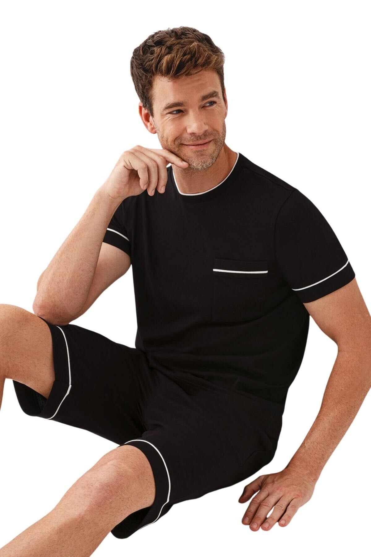 ERKEK PİJAMA ŞORTLU TAKIM AR3674-S