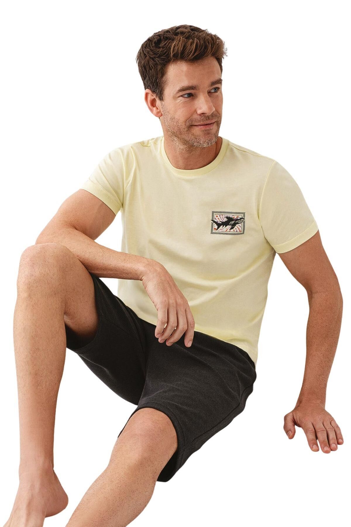 ERKEK PİJAMA ŞORTLU TAKIM AR3672