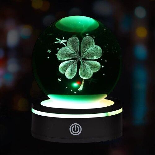 Usb'li Dönen Yonca Cam Küre