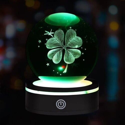 Usb'li Dönen Yonca Cam Küre