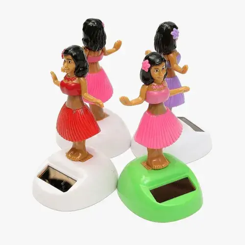 Güneş Enerjili Solar Dans Eden Hula Kızı Figürü