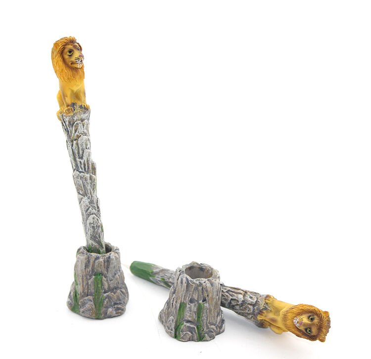 Polyester Aslan Figürlü Tükenmez Kalem