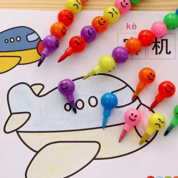 4'lü Emojili Yumurtlayan Boya Kalemi Seti