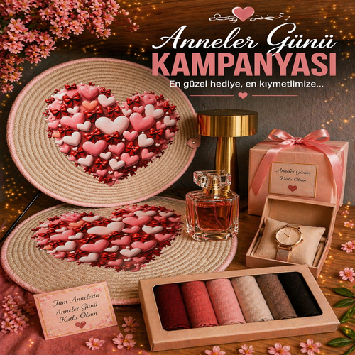 Anneniz İçin Özenle Hazırlanmış Özel Kutu Pembe